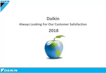 2018  DAIKIN HISTORY  His  istory  ry of  of DAIKIN Reefer  LXE10E-100 Se  LXE1  Serie  ries