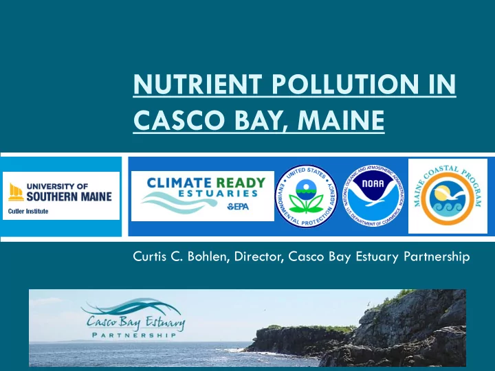 nutrient pollution in