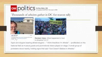Thousands of atheists gather in DC for reason rally  No Need for God  Alice Ann Bailey (June 16,