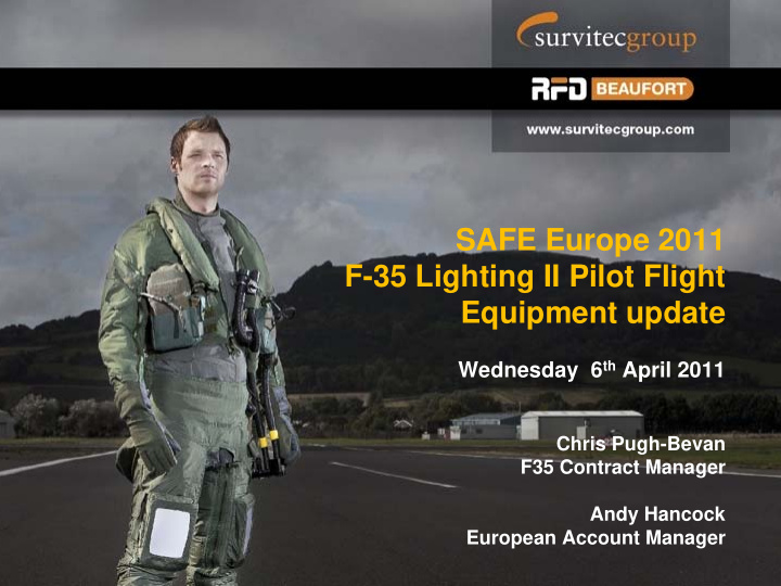 safe europe 2011 f 35 lighting ii pilot flight equipment