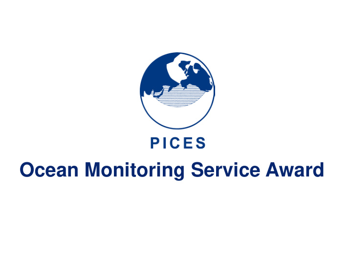 ocean monitoring service award tinro centre macrofauna