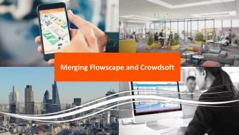 Merging Flowscape and Crowdsoft  Crowdsoft gr samman med Flowscape och gr nyemission