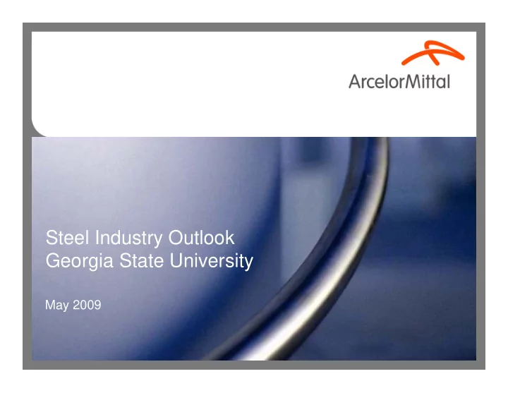 steel industry outlook georgia state university