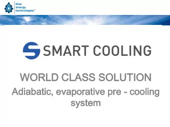 WORLD  LD CLA  LASS  SS SOLU  LUTI  TION  ON  Adia  Ad  iabatic  atic,  , evaporat  orative  ve pre