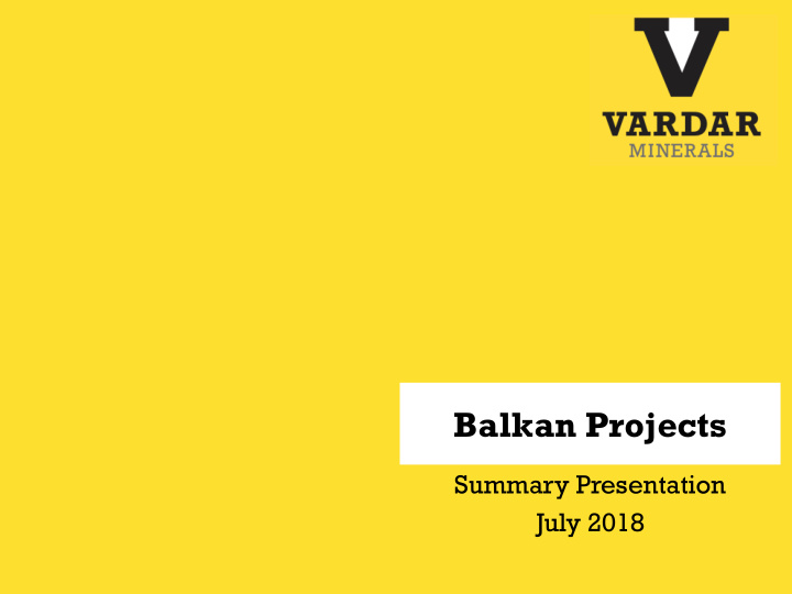 balkan projects