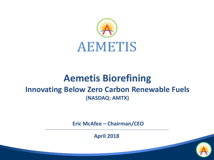 aemetis biorefining