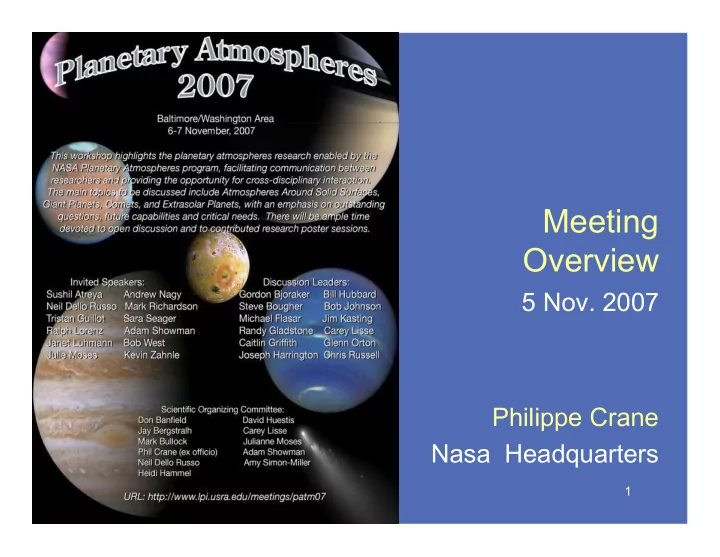 meeting overview