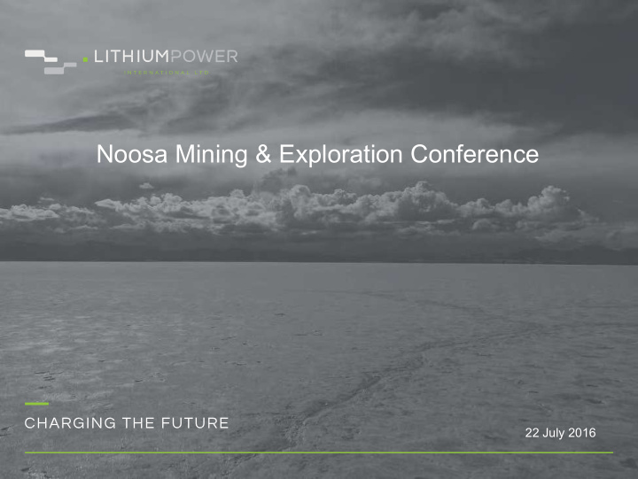noosa mining exploration conference