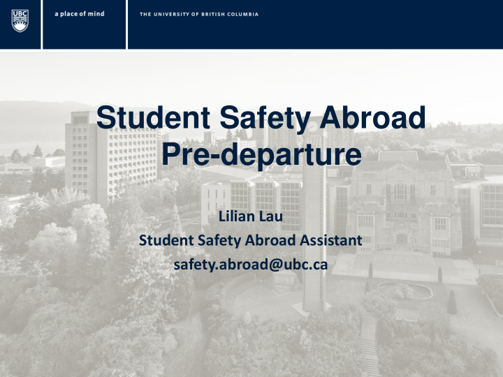 student safety abroad