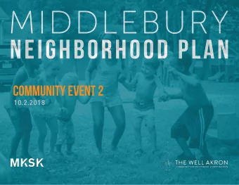 Community Event 2  10.2.2018  AGENDA  TODAYS TOPICS  1  Why do a Neighborhood Plan  What We