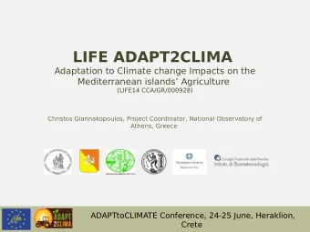 Keywords  Agriculture  Mediterranean basin  Adaptation  Impact assessment  Decision