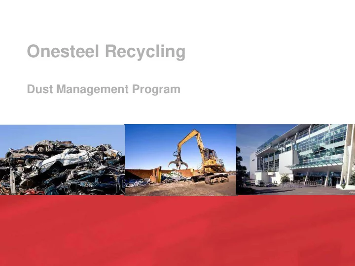 onesteel recycling