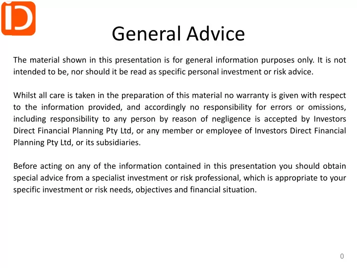 general advice
