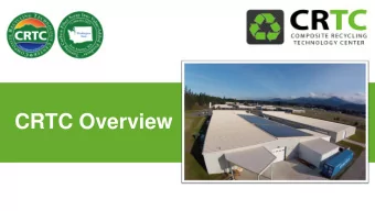 CRTC Overview  The CRTC Is Located at the Foot of the Olympic National Park:  The Crown Jewel of