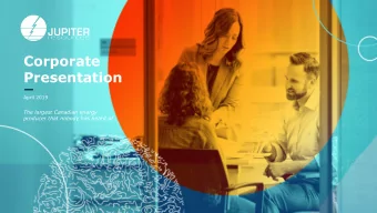 Presentation  April 2019  The largest Canadian energy  producer that nobody has heard of  Why