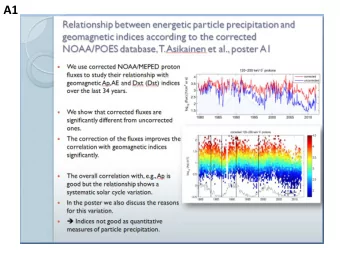 A1  A2  A3  A4  A6  C1  C2  C3  C5  Effect of electron precipitation on Winter time surface