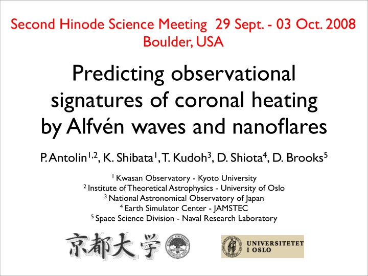 predicting observational signatures of coronal heating by