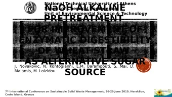 NaOH ALKALINE  School of Chemical Engineering  Unit of Environmental Science &amp; Technology