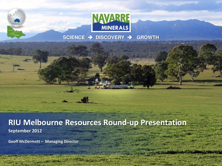 riu melbourne resources round up presentation september