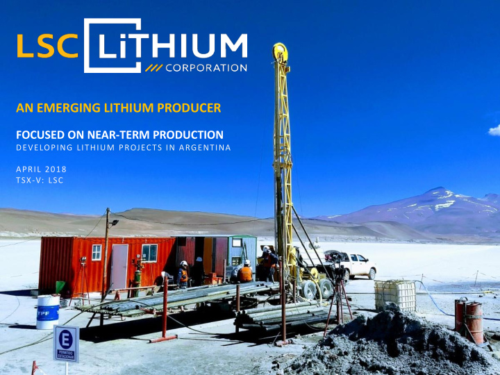an emerging lithium producer
