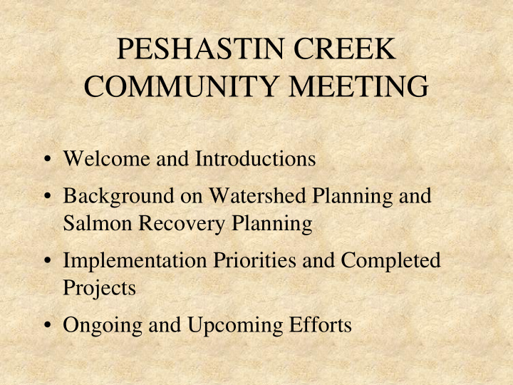 peshastin creek community meeting
