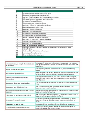 Lorazepam iv to po conversion, can lorazepam put you to sleep  lorazepam dosage oral pill cluster