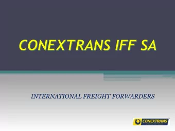 INTERNATIONAL FREIGHT FORWARDERS  Established in 1975 by Mr. Chrysoulas Snr.  Staffed with