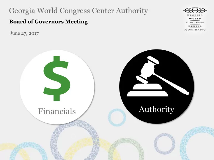 authority financials