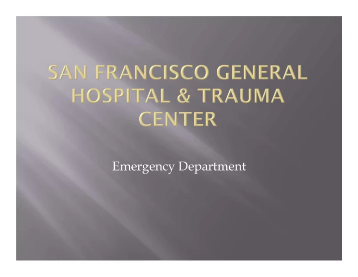 emergency department annual census 60 000 daily census