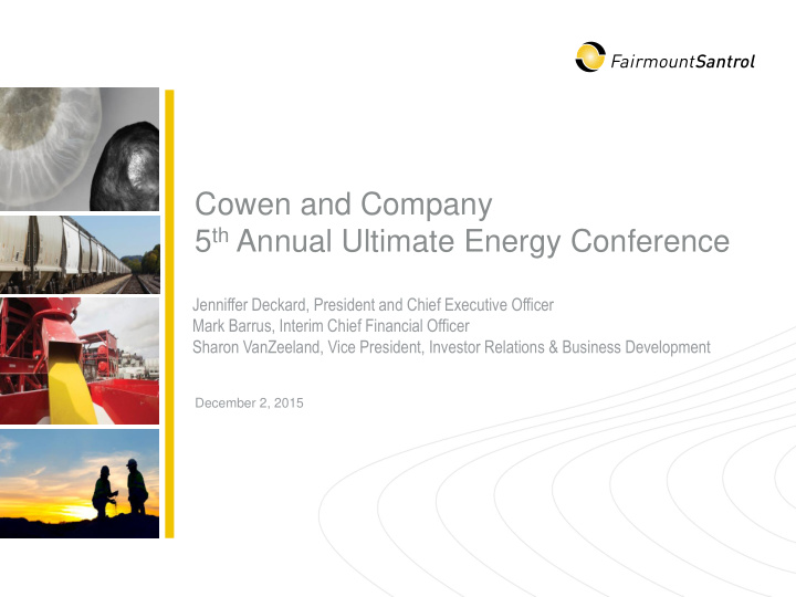 cowen and company 5 th annual ultimate energy conference