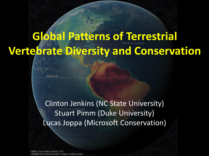 vertebrate diversity and conservation