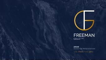 2020  INVESTOR PRESENTATION  [CSE: FMAN; FWB: 3WU]  Disclaimer  This corporate presentation and the