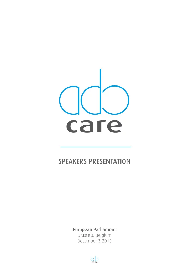 speakers presentation