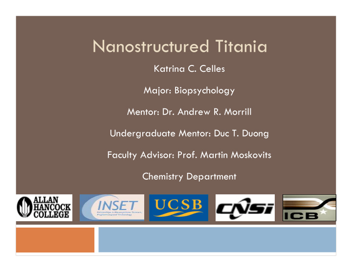 nanostructured titania