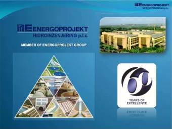 MEMBE  BER O  OF ENERGOPRO  ROJEKT G  T GROUP  HIDROINENJRING  HIDROINENJRING  ENERGY  ENTEL