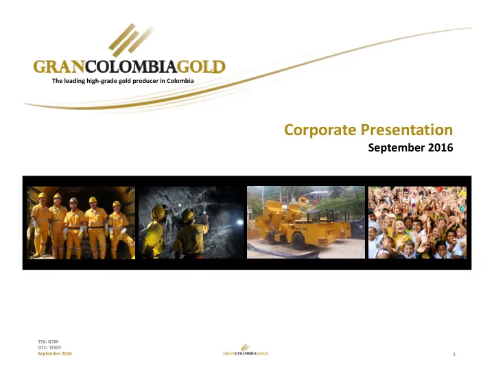 corporate presentation