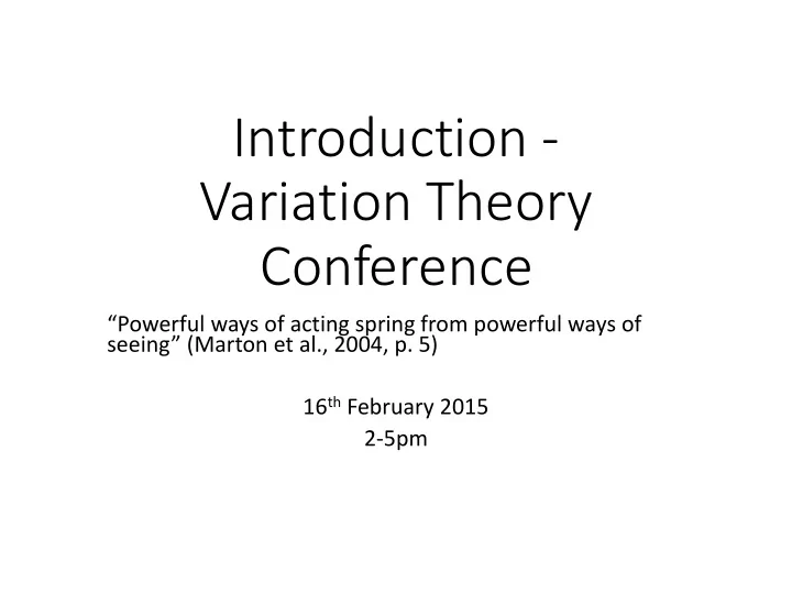 introduction