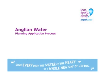 Anglian Water  Planning Application Process  Agenda  Planning Applications    Assessment Process