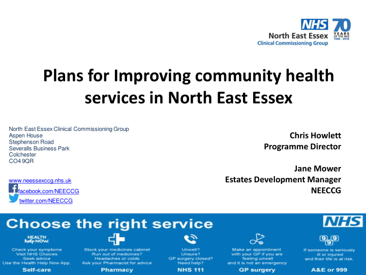 services in north east essex