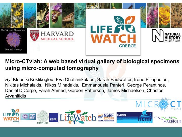micro ctvlab a web based virtual gallery of biological