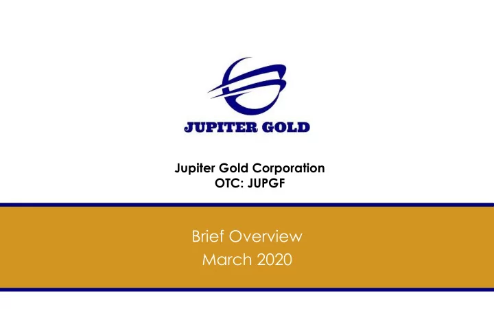 brief overview