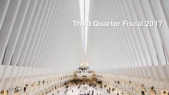 Third Quarter Fiscal 2017  WORLD TRADE CENTER TRANSPORTATION HUB  United States  Selected by the