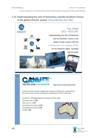 7.11 Understanding the role of Antarctica and the Southern Ocean in the global climate system (Tony
