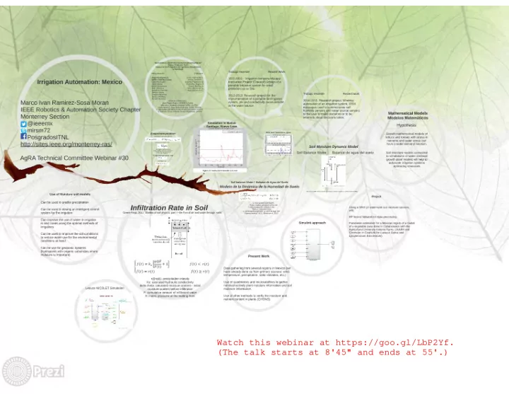 watch this webinar at https goo gl lbp2yf the talk starts