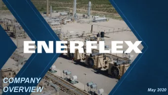 COMPANY  OVERVIEW  May 2020  FORWARD LOOKING STATEMENTS ADVISORY  This presentation is issued by