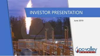 INVESTOR PRESENTATION  June 2019  1  Important Notice  Disclaimer  This presentation is for