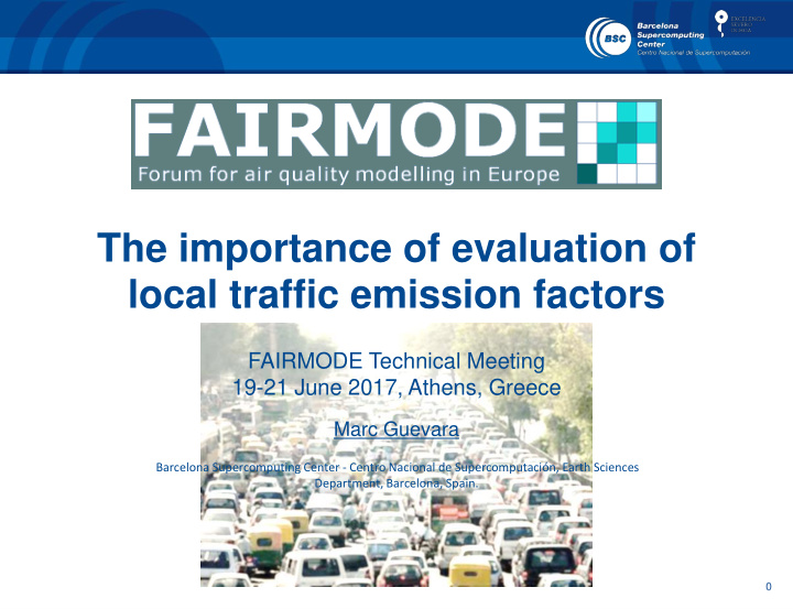 the importance of evaluation of local traffic emission