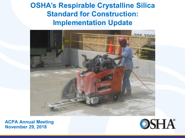 osha s respirable crystalline silica standard for