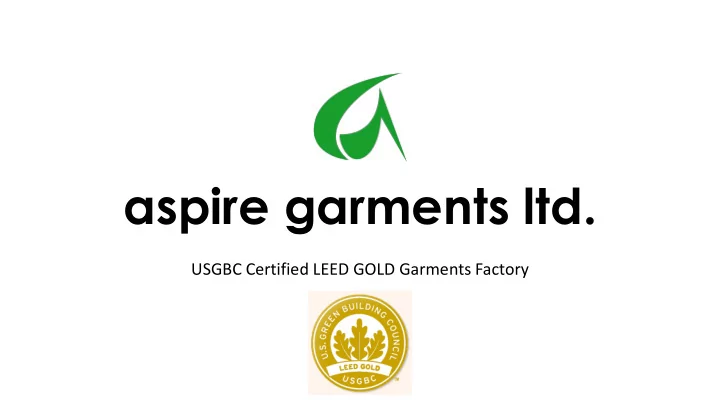 aspire garments ltd