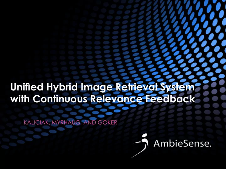with continuous relevance feedback